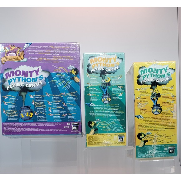 Monty Python's Flying Circus VHS Box Set BBC British Comedy - 4 Sets 1- 12 Tapes - Picture 3 of 6